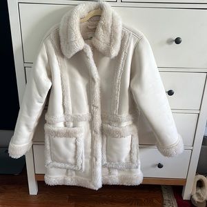 Abercrombie & Fitch, leather lined jacket